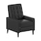 Flash Furniture Ezra Mid-Century Modern LeatherSoft Upholstered Button Tufted Pushback Recliner in Black SG-SX-80415N-BK-GG - alternate 6